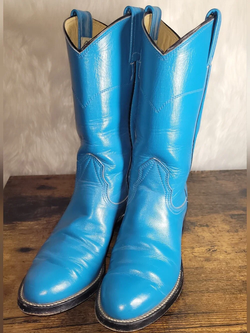 Vintage Teal Nocona Western Boots Rare Find ♥️